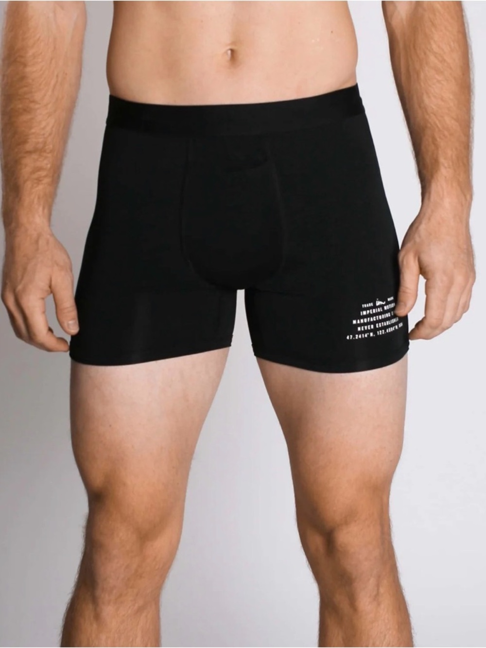 Imperial Motion Black Men’s Boxer Briefs XL 3.5”
